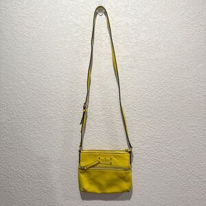 Kate Spade Flicker Tenley Patent Leather Firefly Neon Yellow Crossbody